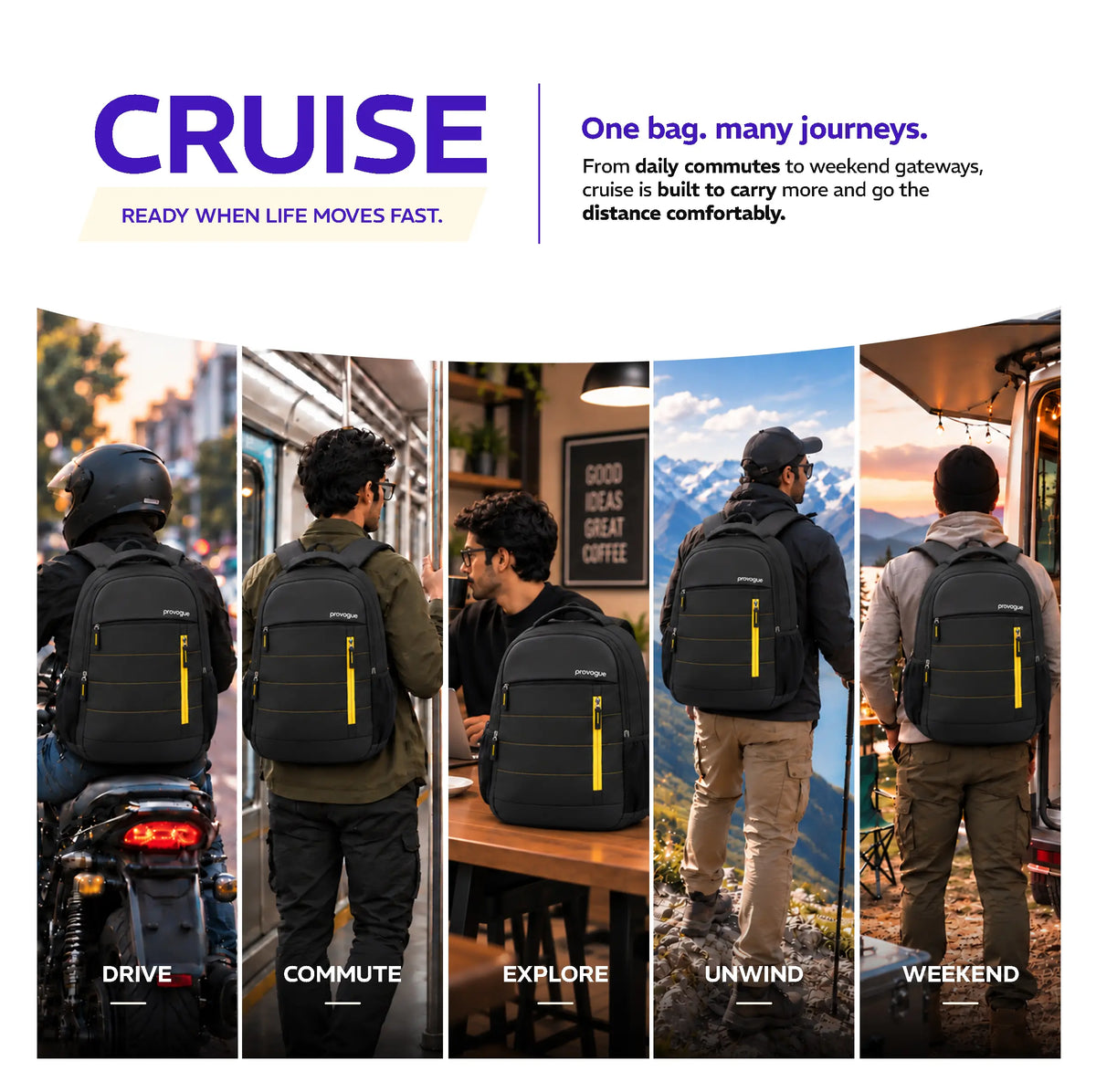 Provogue CRUISE 32L Everyday & Travel Backpack