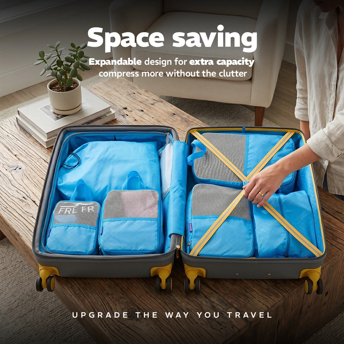 Travel Packing Cubes - Set of 6