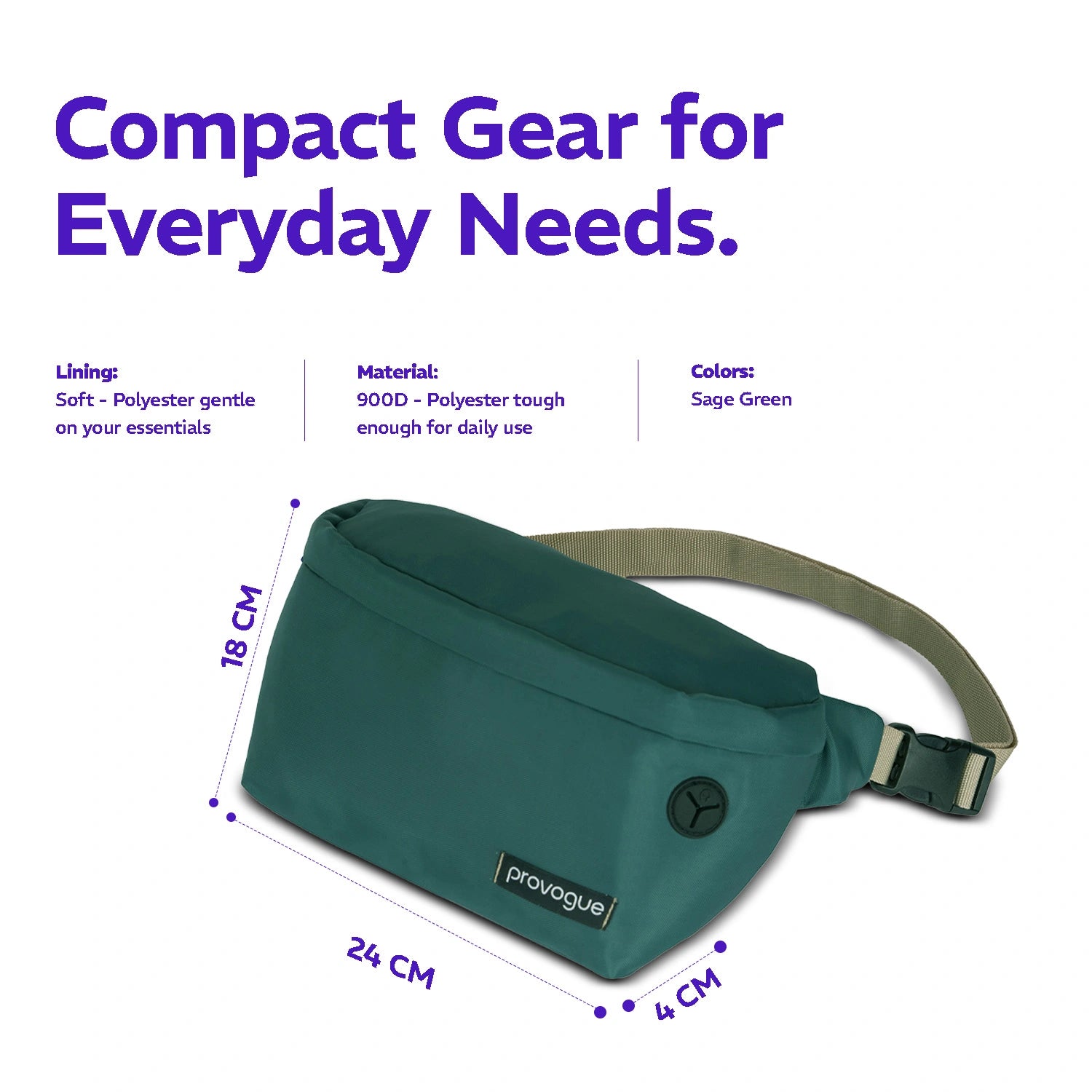 Nomad Waist Pouch Sage Green