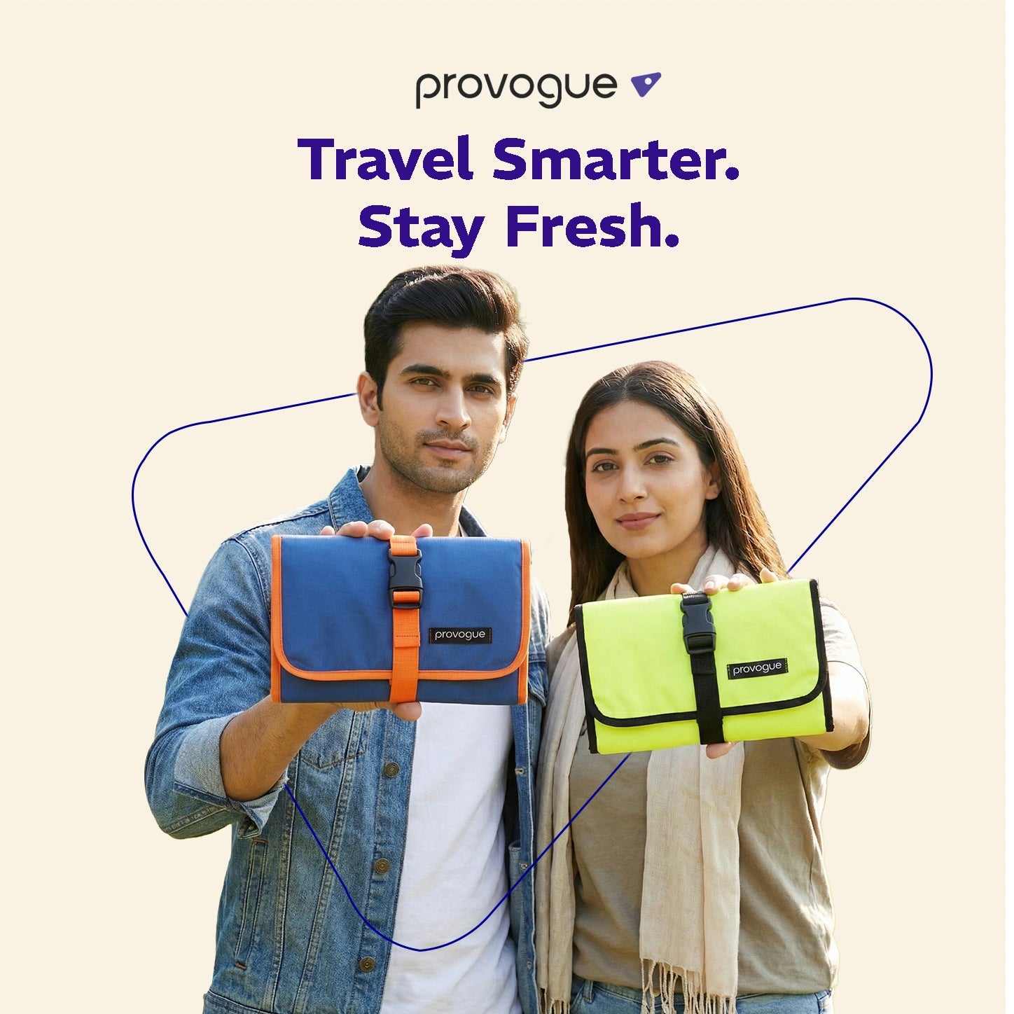 TriFold Toiletry Kit Electric Blue