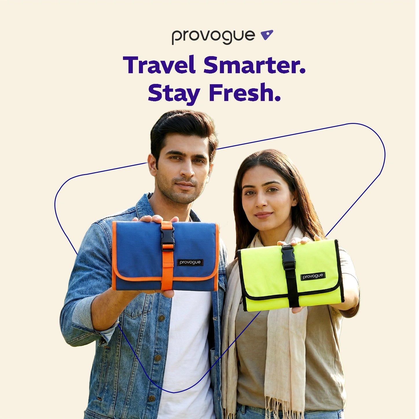 TriFold Toiletry Kit Glow Lime