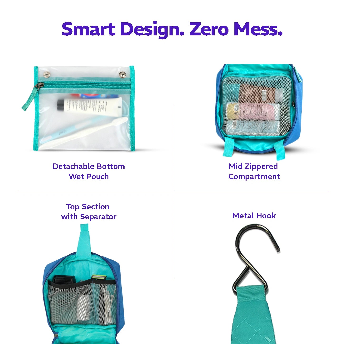 Nest Toiletry Bag  Glow Lime