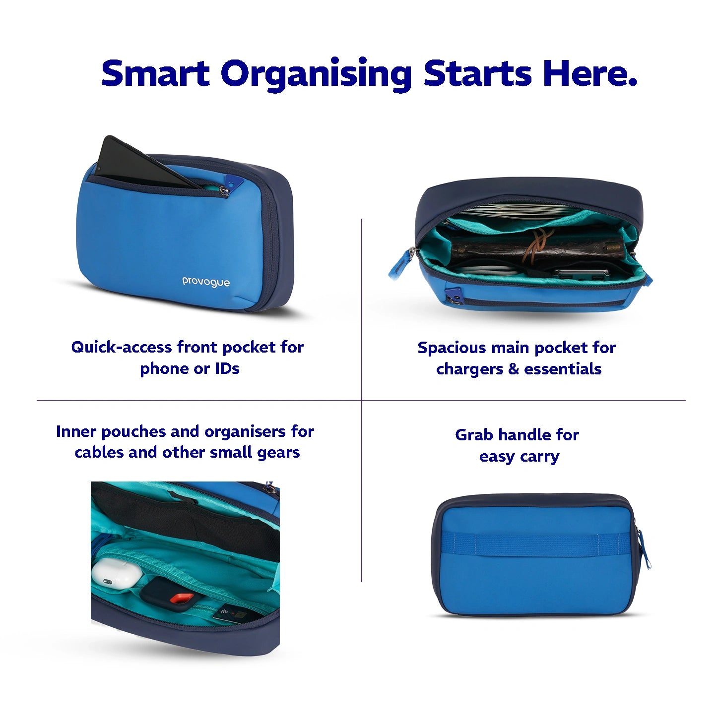 Vault Tech Organiser Pouch  Midnight Blue