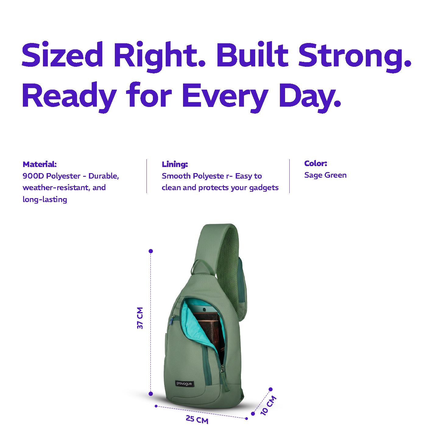 Bolt Crossbody Bag Sage Green