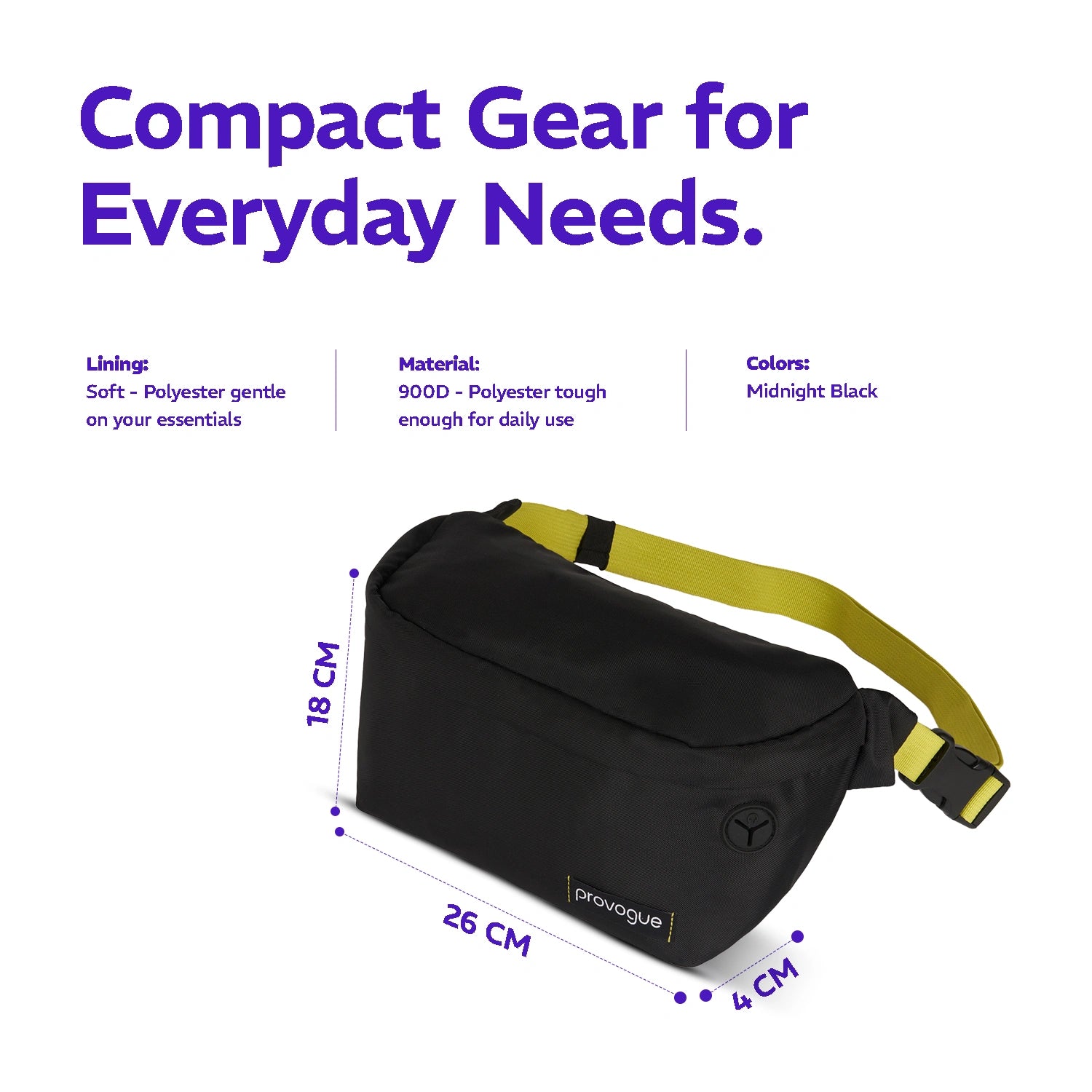 Nomad Waist Pouch  Midnight Black