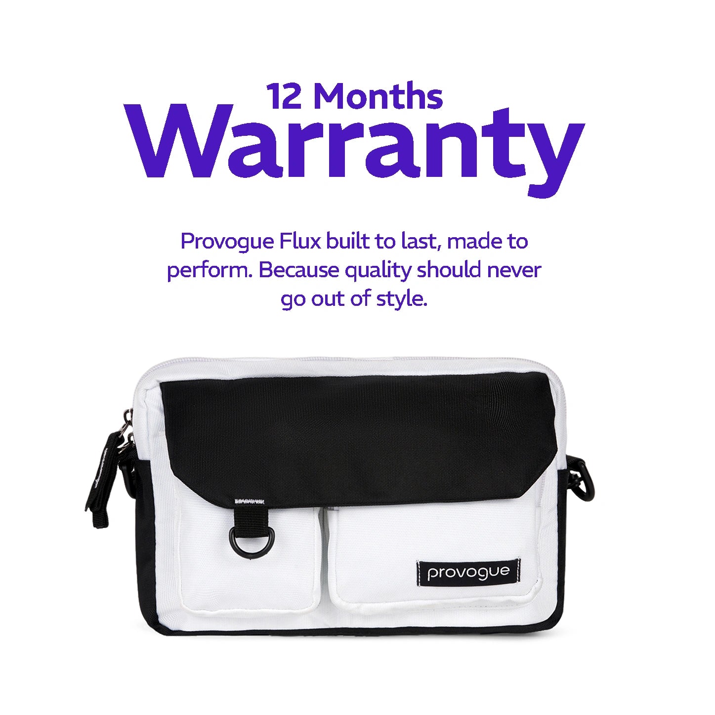 Flux Crossbody Sling Bag Stone White