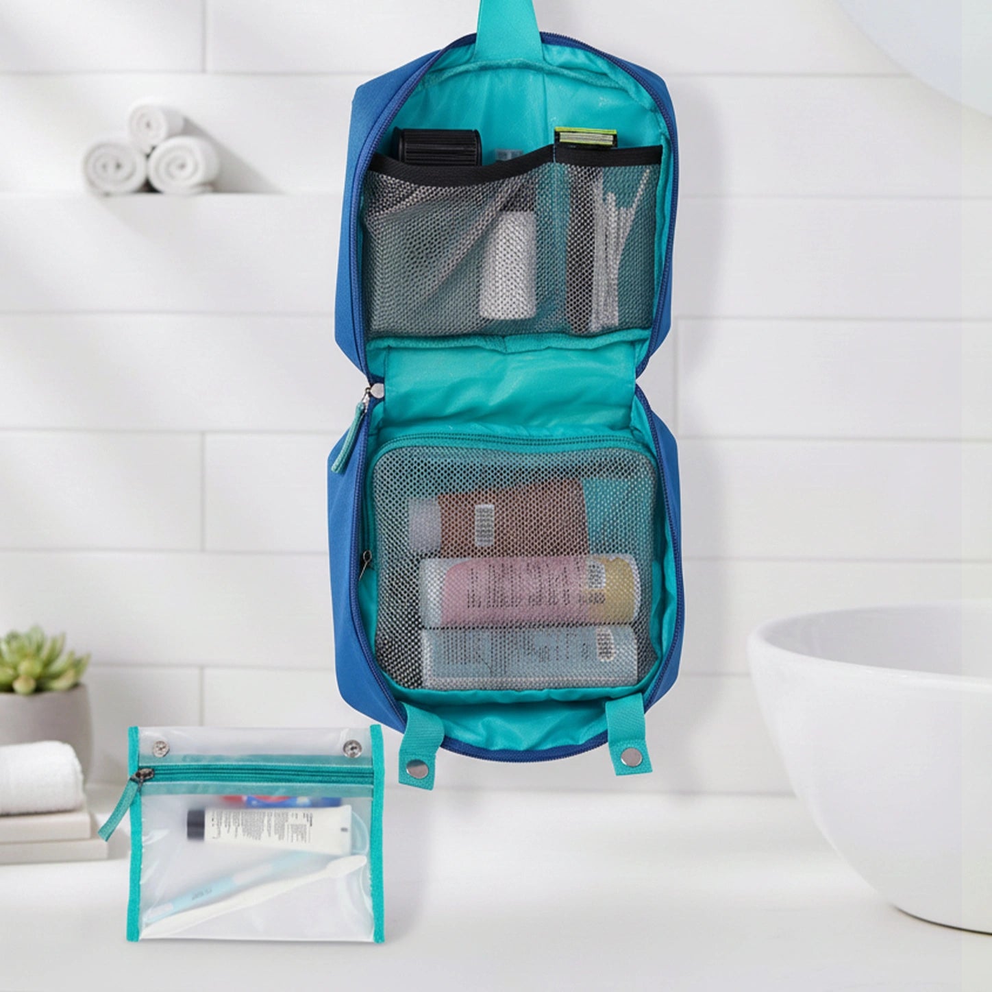 Nest Toiletry Bag  Glow Lime