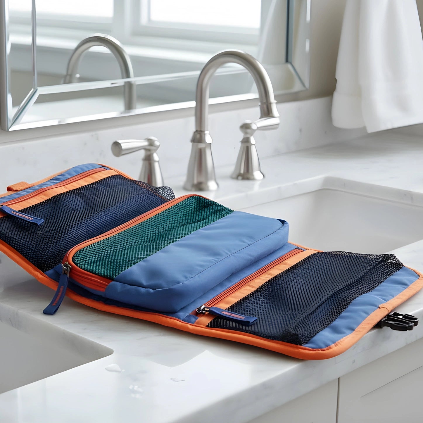 TriFold Toiletry Kit Electric Blue
