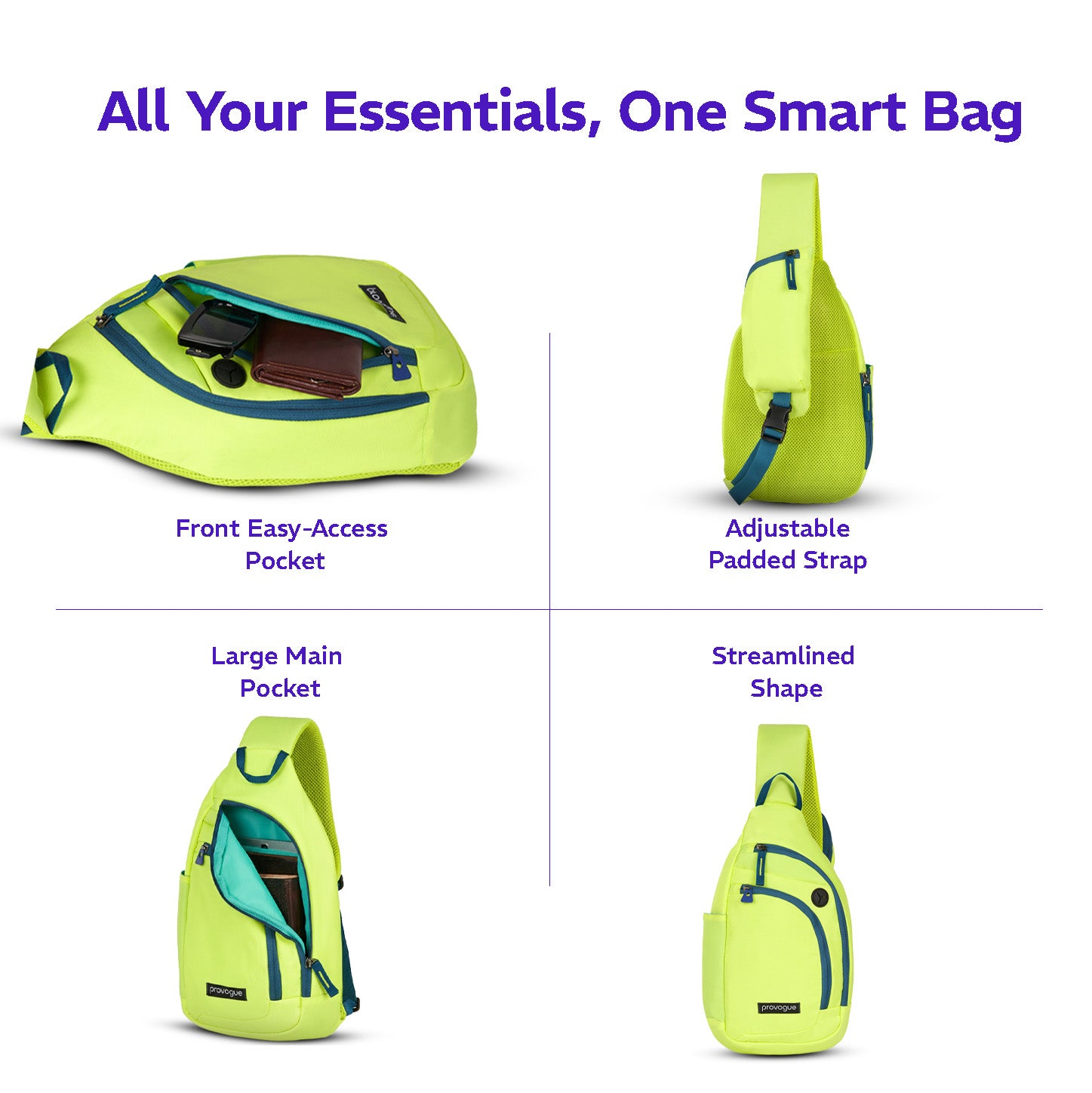 Bolt Crossbody Bag Glow Lime