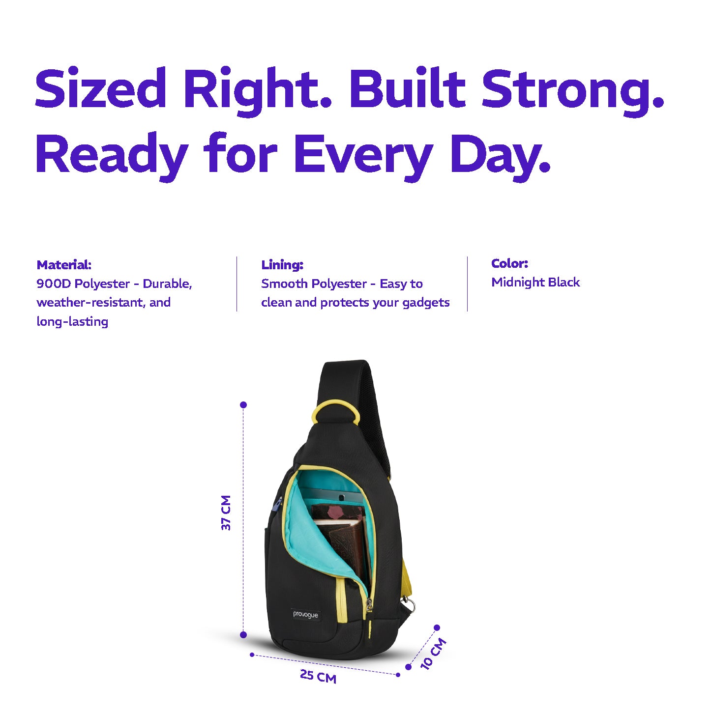 Bolt Crossbody Bag Midnight Black