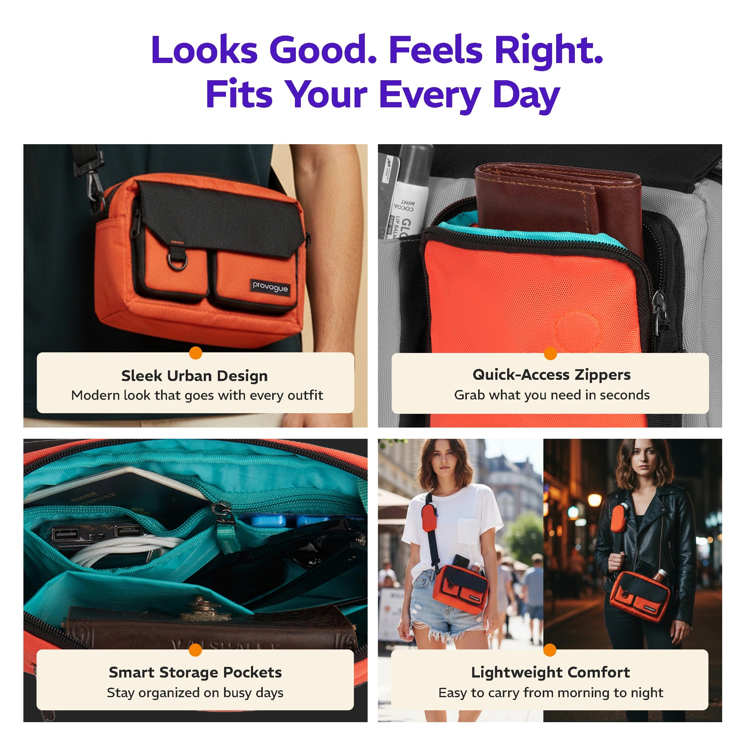 Flux Crossbody Sling Bag