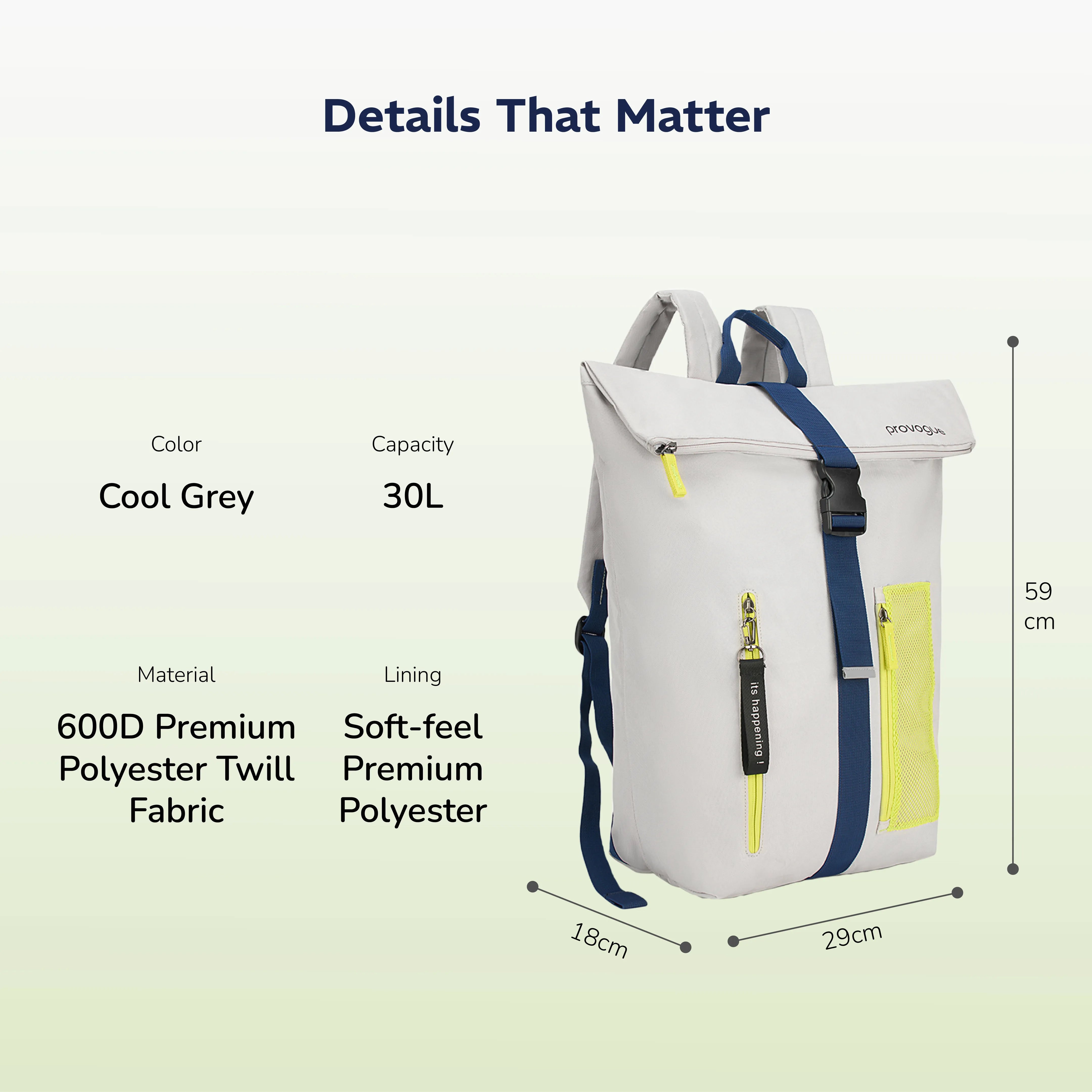Metro Drift 30L Backpack (Cool Grey)