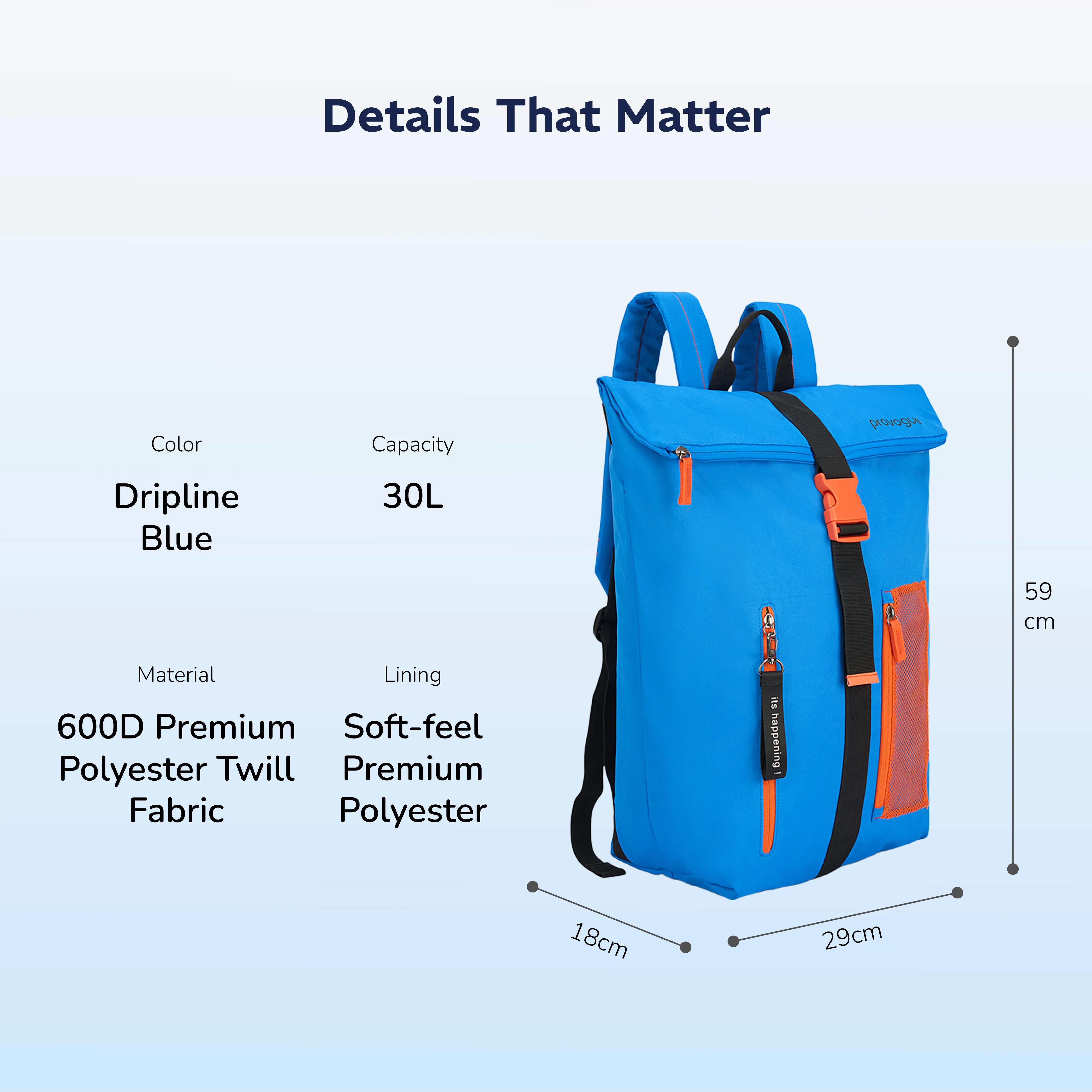 Metro Drift 30L Backpack (Dripline Blue)