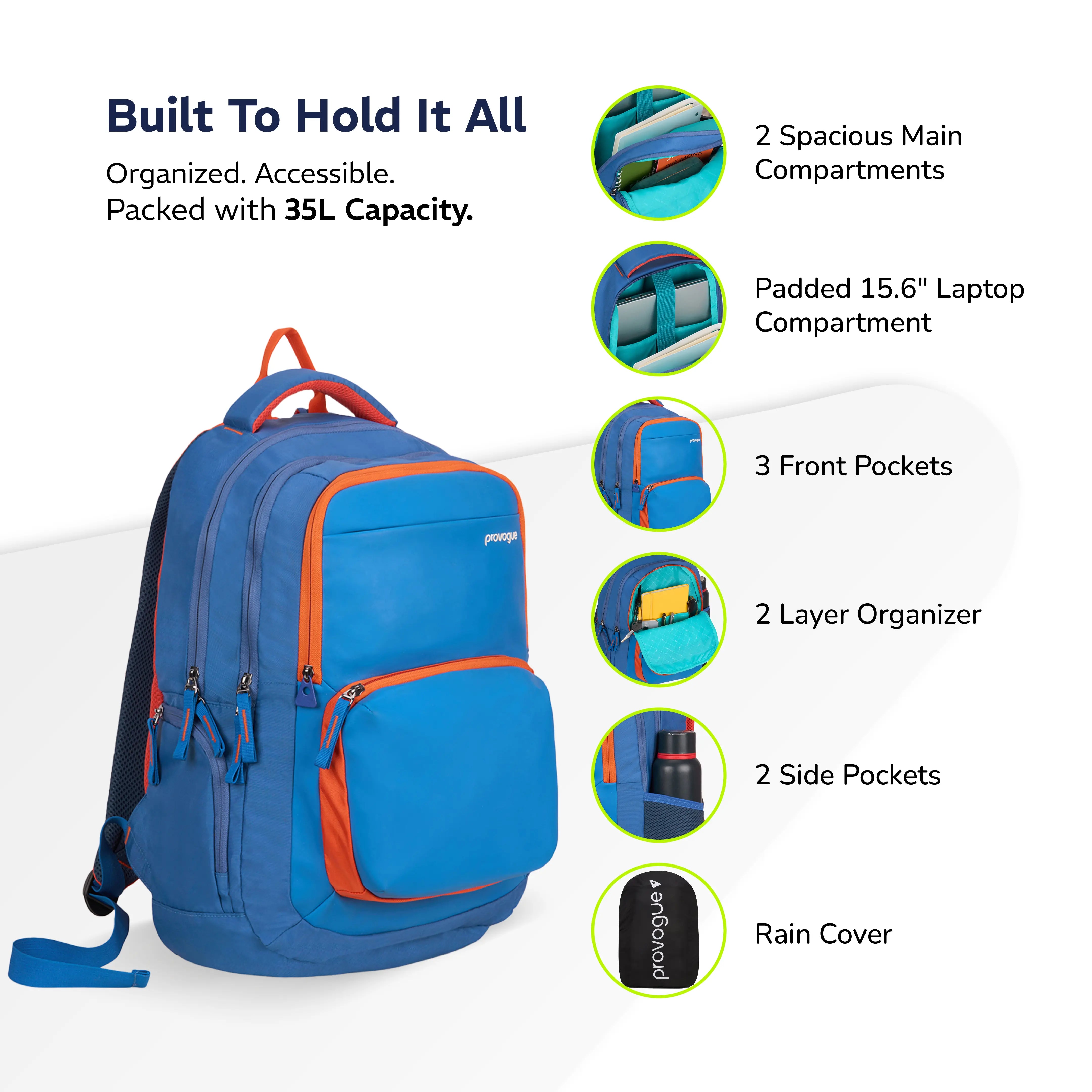 Pacer Smart Laptop Bag 35L