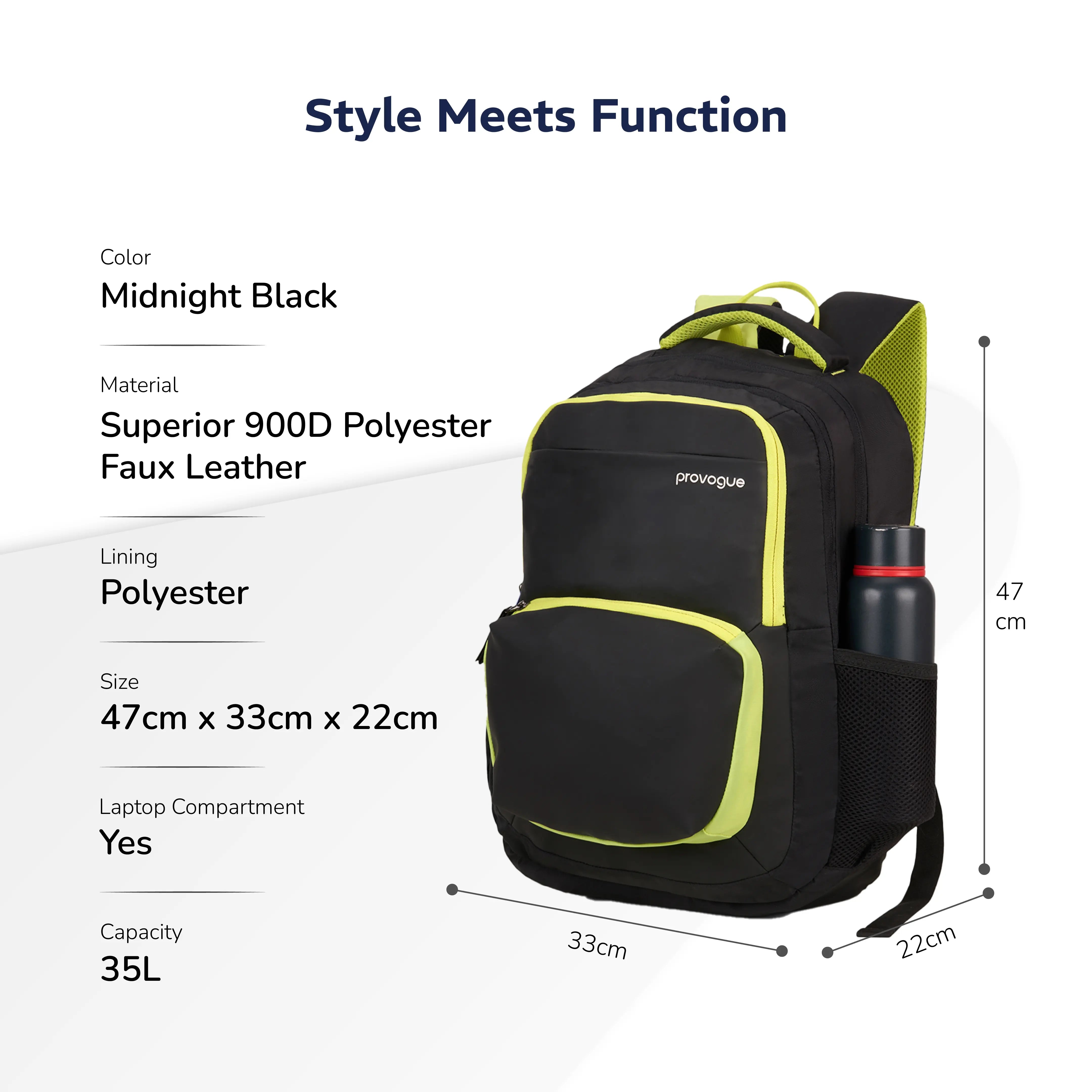 Pacer Smart Laptop Bag 35L