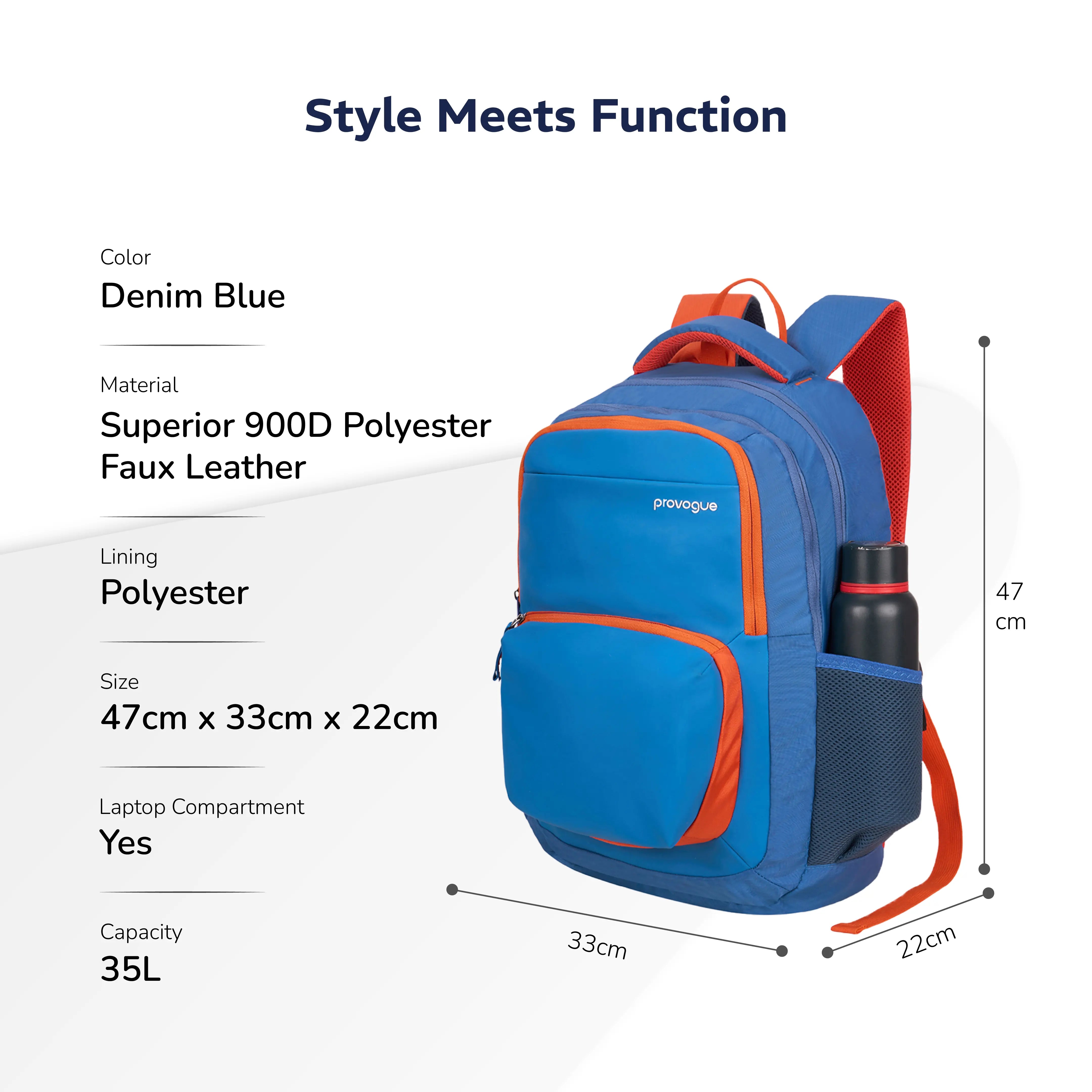 Pacer Smart Laptop Bag 35L