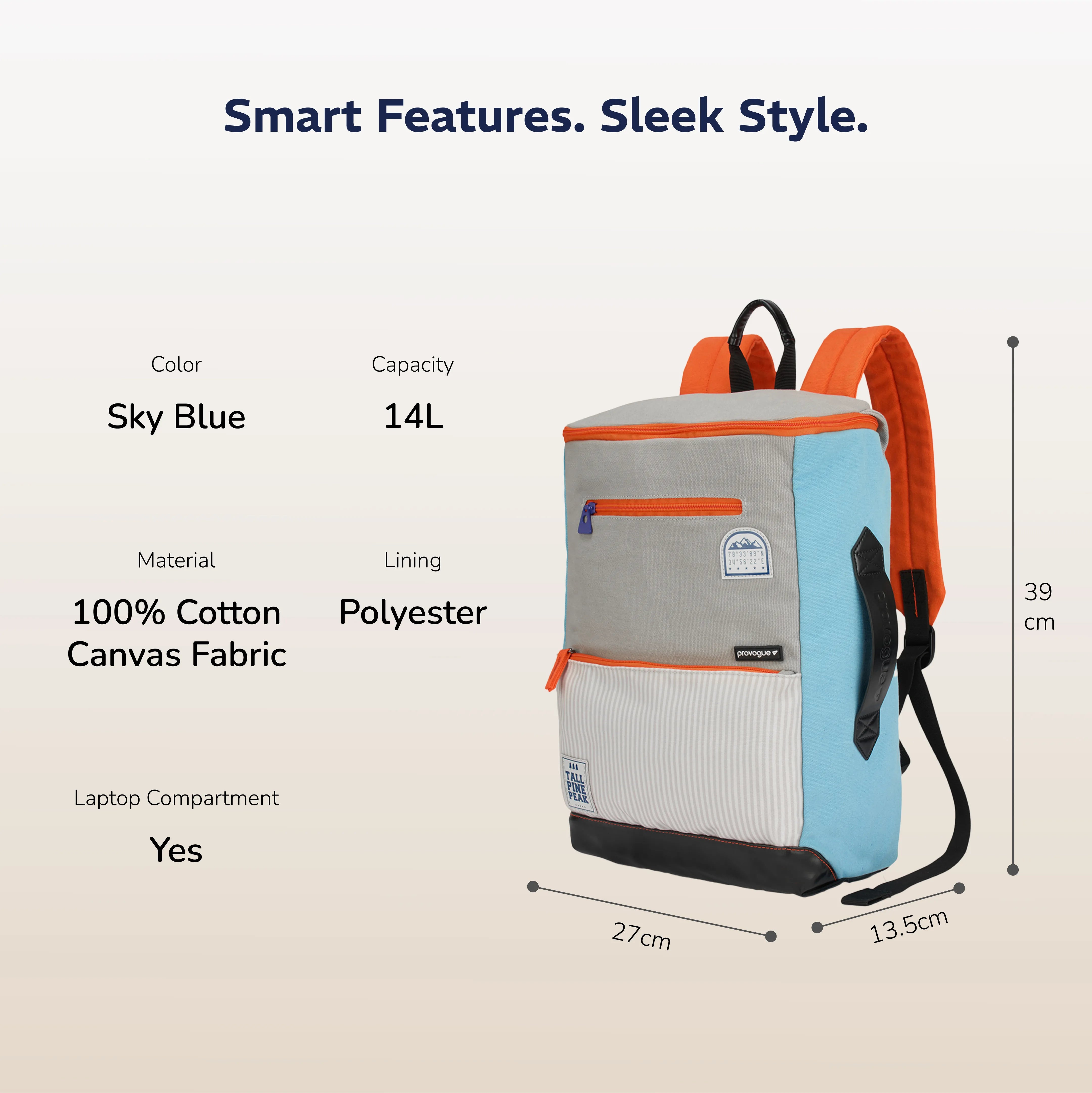 Cavo Pro 14L Backpack (Sky Blue)