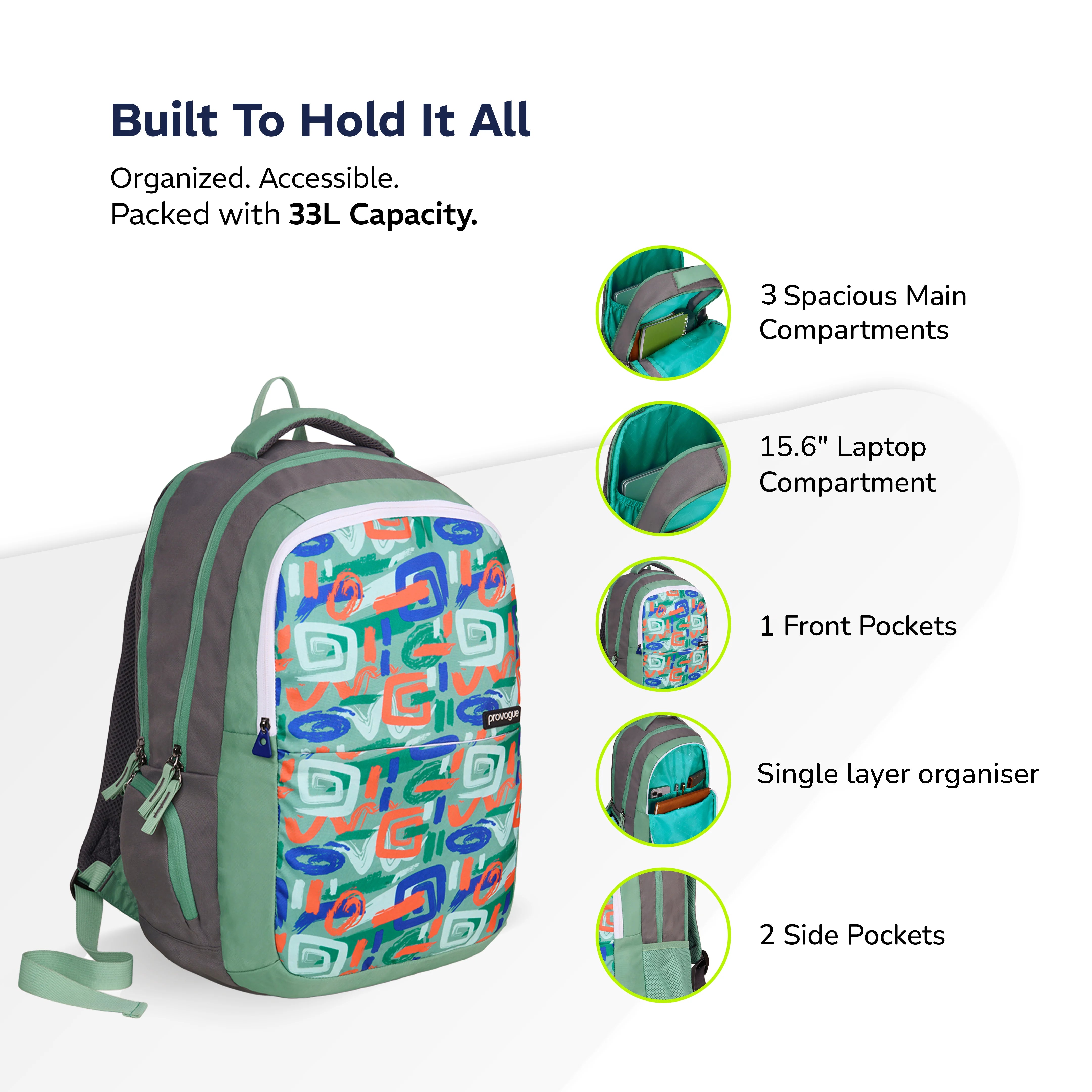 Vortex EasyGo Backpack 33L (Spring Green)