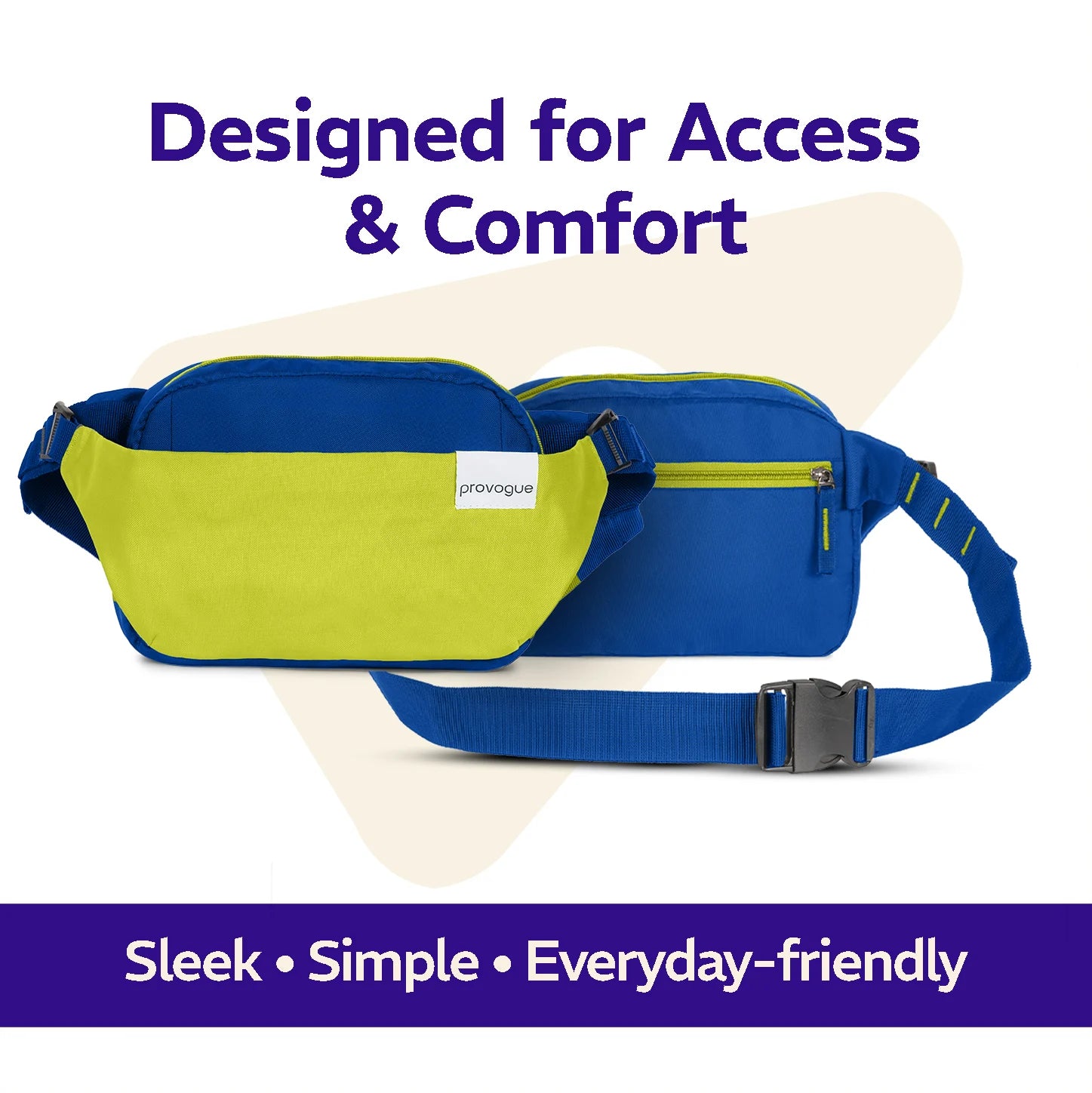 Rover Adjustable Waist Pouch Electric Blue