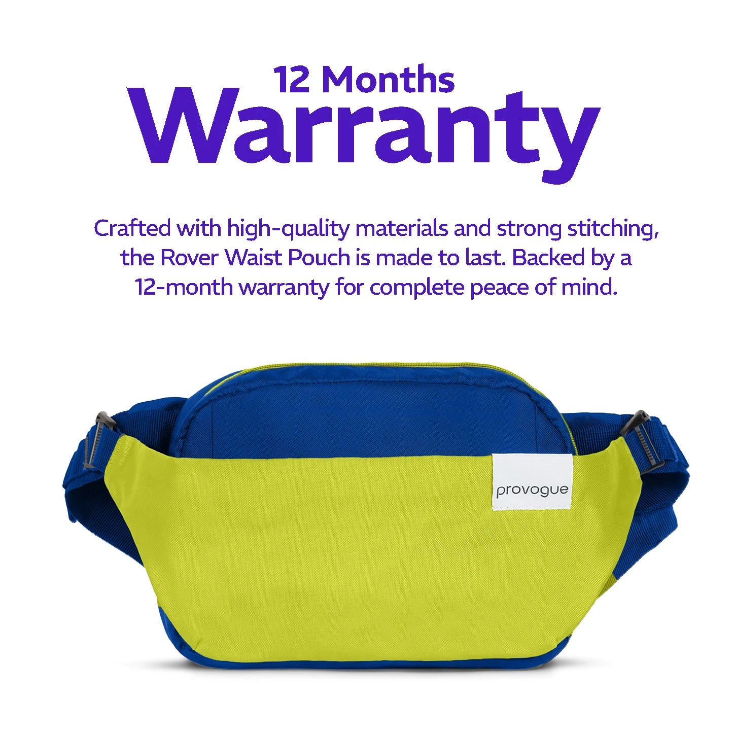 Rover Adjustable Waist Pouch Electric Blue